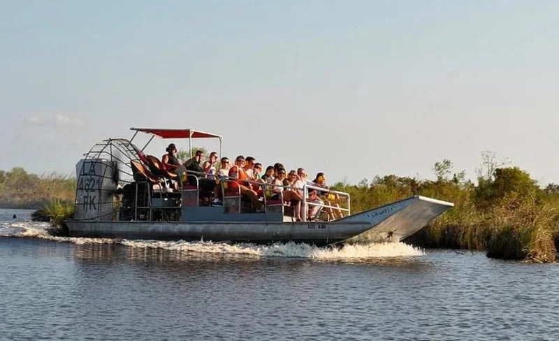 Large Airboat Swamp Tour with Transportation from New Orleans