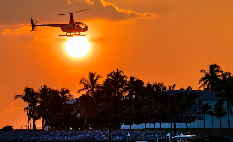 Sunset Celebration Helicopter Tour in Key West