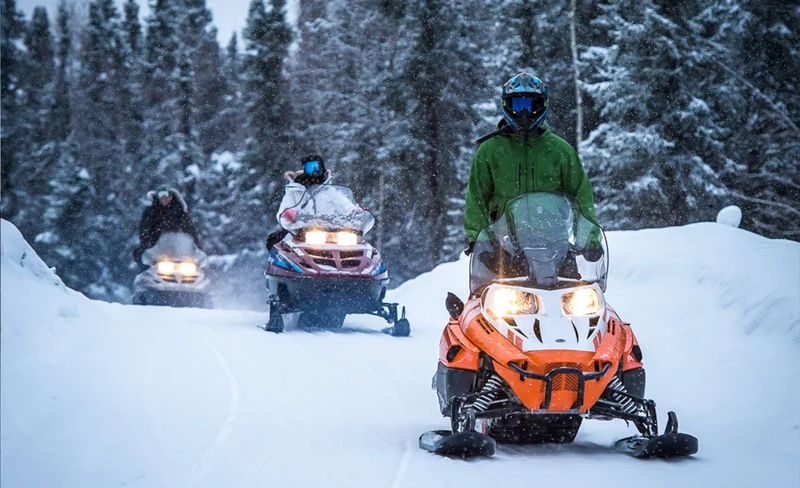 Alaska Fairbanks Snowmobile Experience Day Tour (1h)
